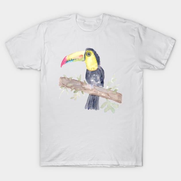 Watercolor Toucan T-Shirt by Harpleydesign